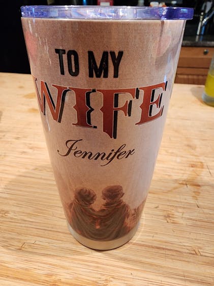 Fitness Couple Custom Tumbler Beauty And Beast Lift Together Stay Toge -  PERSONAL84