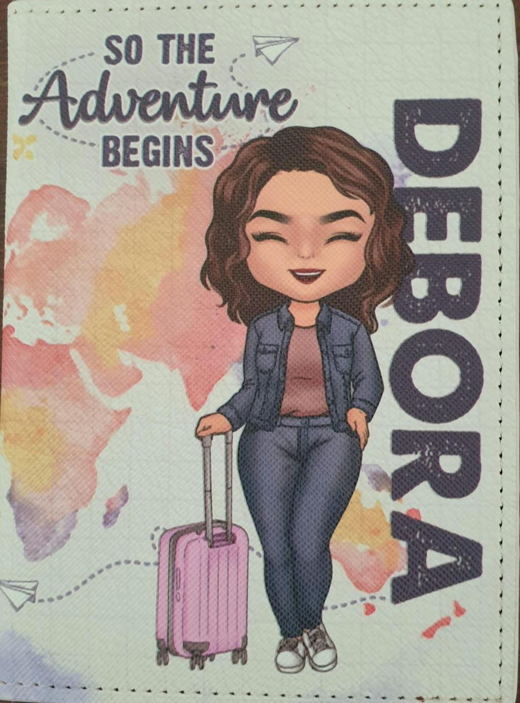 Travel With No Regrets Personalized Passport Cover, Passport Holder