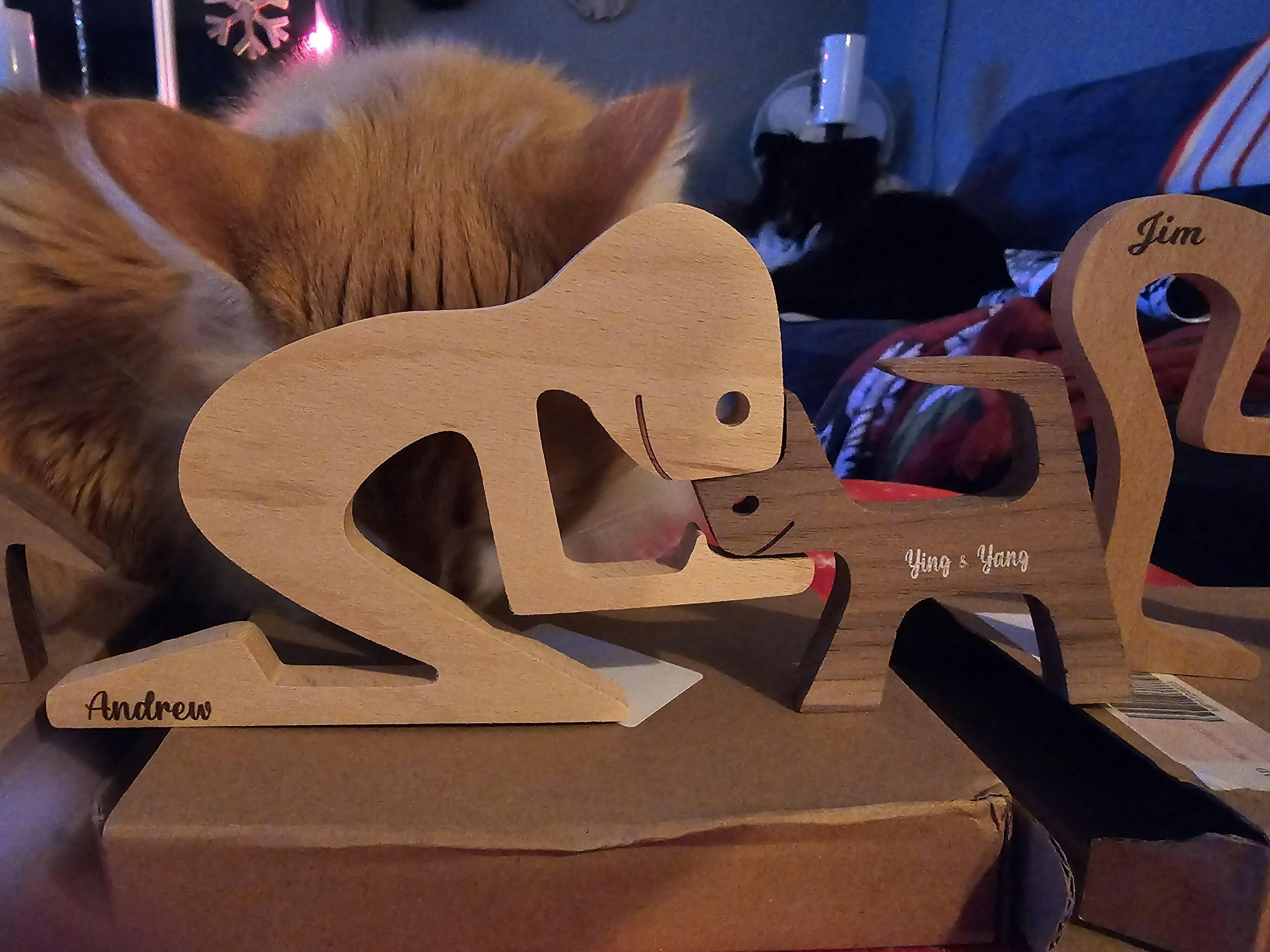 Personalized Custom Wooden Pet Carvings The Love Between You And You