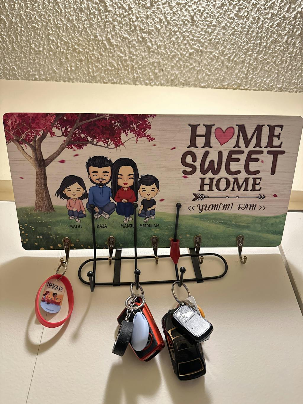 Home Sweet Home - Personalized Key Hanger, Key Holder - Gift for Coupl ...