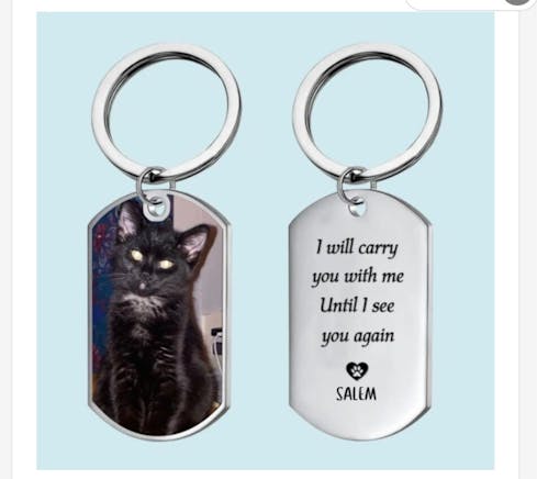 Pet Memorial Gift, Custom Photo Keychain - Inside Your Heart, Personalized Gift for Pet lovers, PersonalFury, No Gift Box / Pack 1