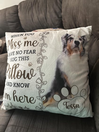 Custom Photo Hug This Pillow Then You Know I'm Here - Memorial Persona -  Pawfect House