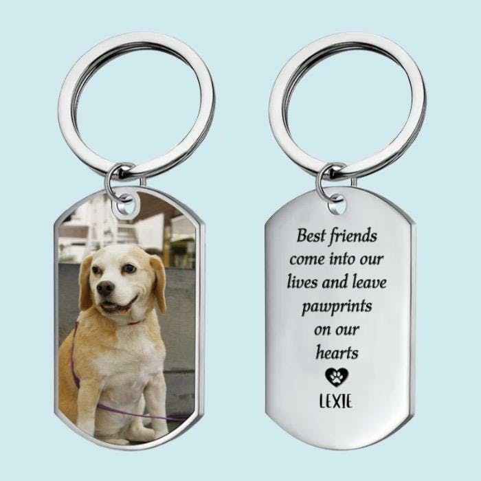 Dog Keychain Dog Memorial Gifts For Loss Of Dog - Personalized Keychai ...