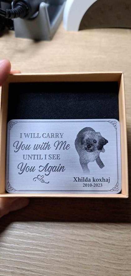 Personalized Memorial Gift: I Will Carry You With Me Cardinal