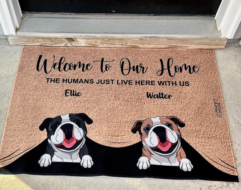 Dog To Dog's House Funny Personalized Dog Decorative Mat