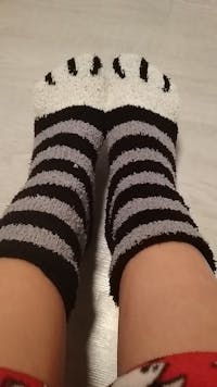 PawPrint Fuzzy Socks