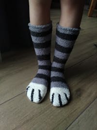 PawPrint Fuzzy Socks