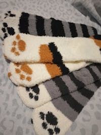 PawPrint Fuzzy Socks