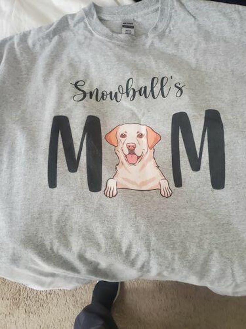 Personalized Gifts for Dog lovers, Custom T Shirt - Dog Dad Belongs To, Dog Mom Dog Dad Gift PersonalFury, Basic Tee / Light Pink / 2XL