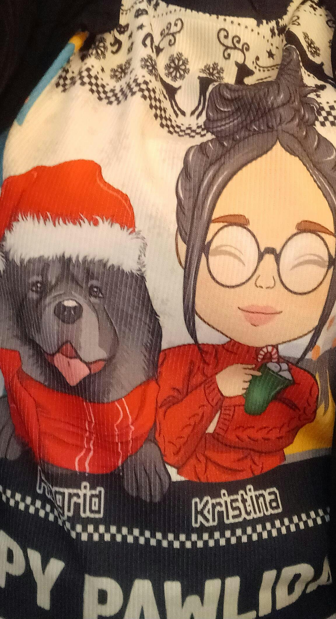 Pawlidays With Pets Personalized Custom AllOverPrint Sweatshirt