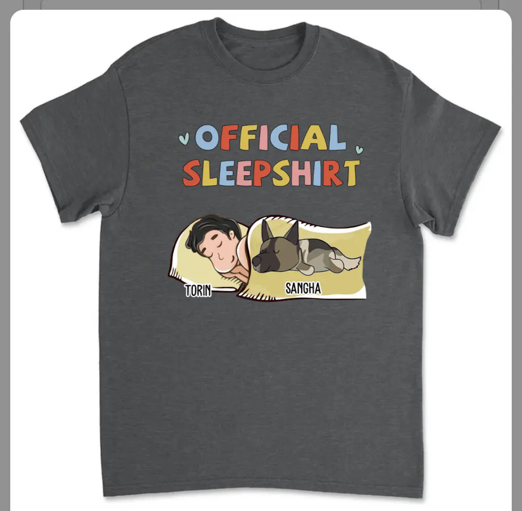 Sleeping Meowy - Personalized Custom Long Sleeve T-shirt