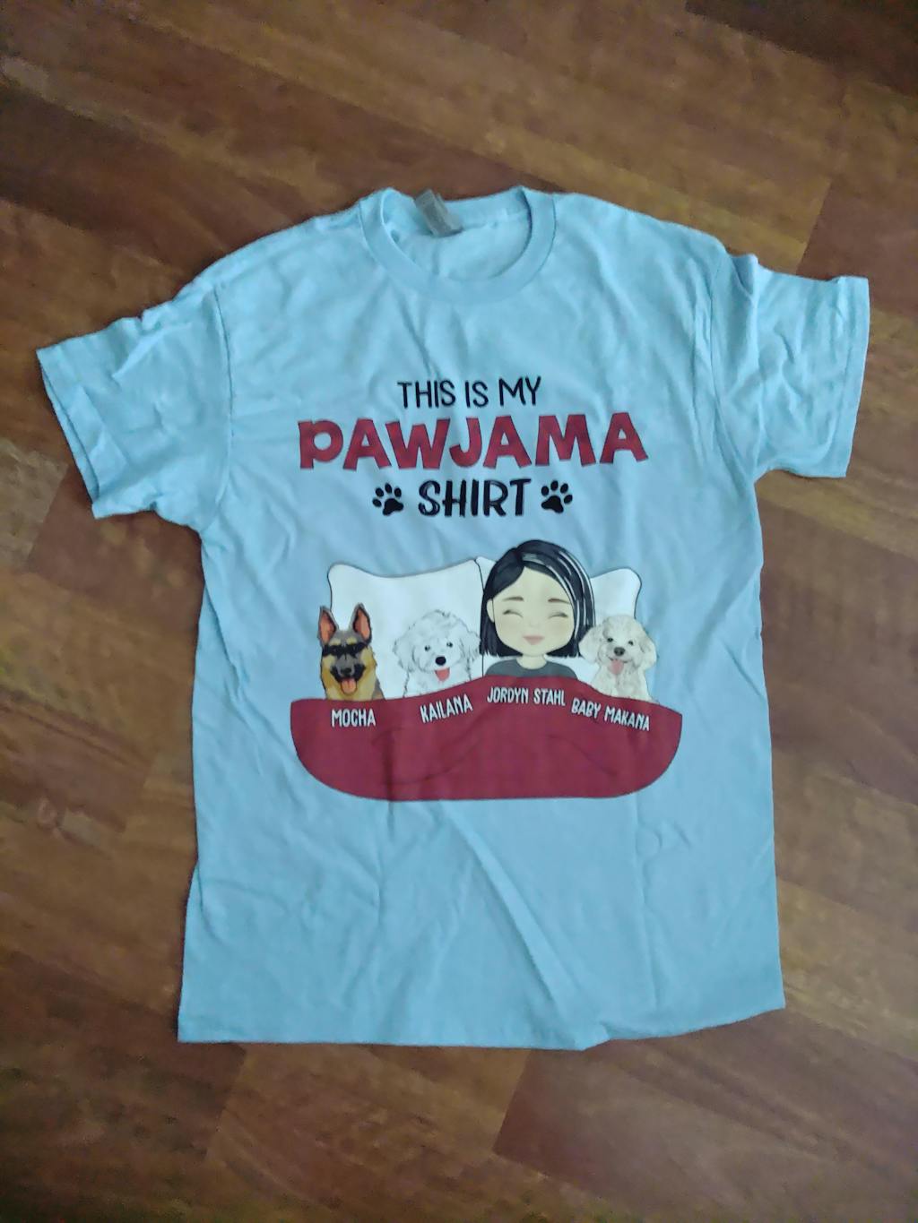 Sleeping Pet Sleepshirt - Personalized Custom Unisex T-shirt – PAWSIONATE