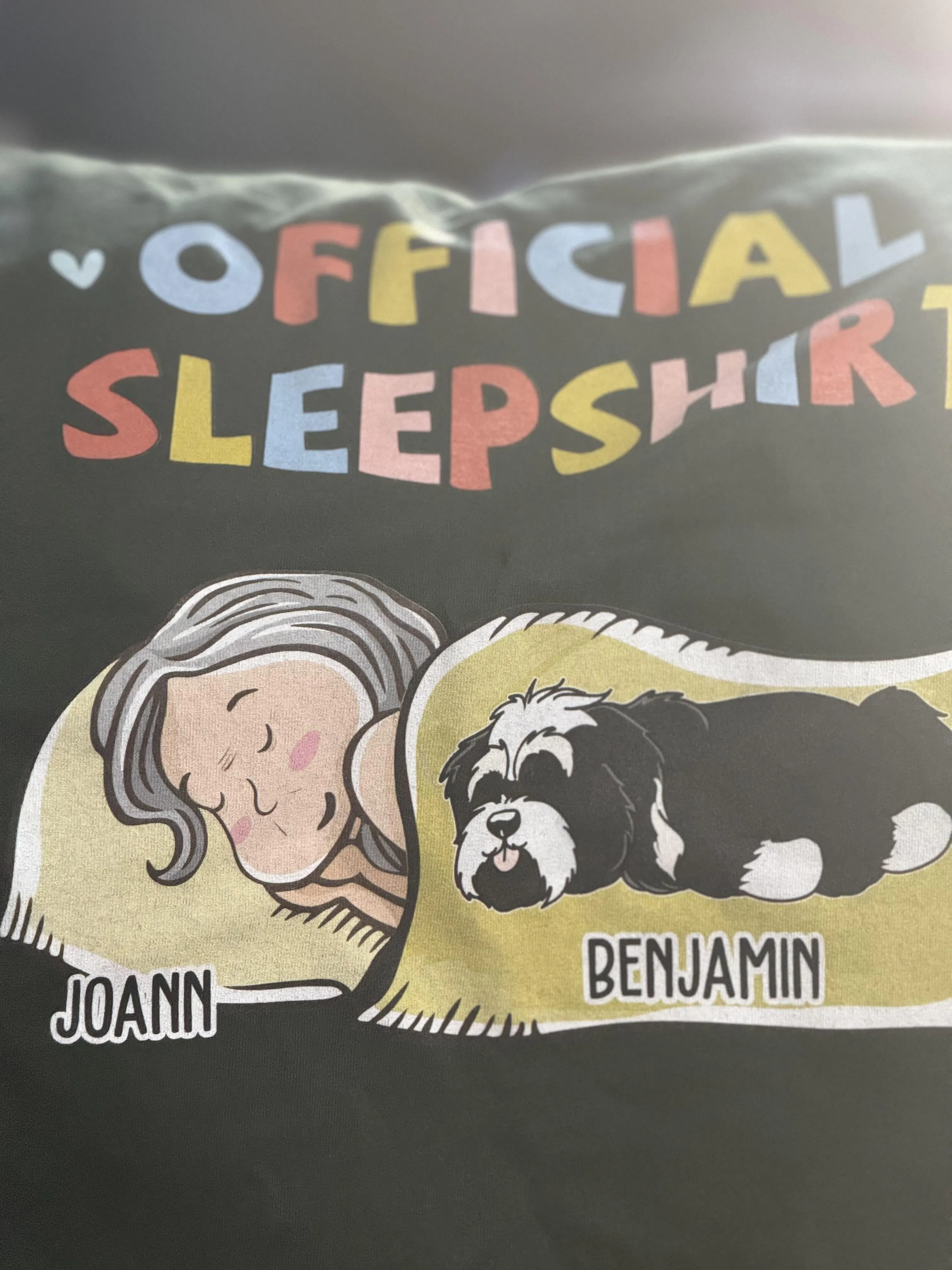 Sleep Beside Dog 2 - Personalized Custom Sweatshirt