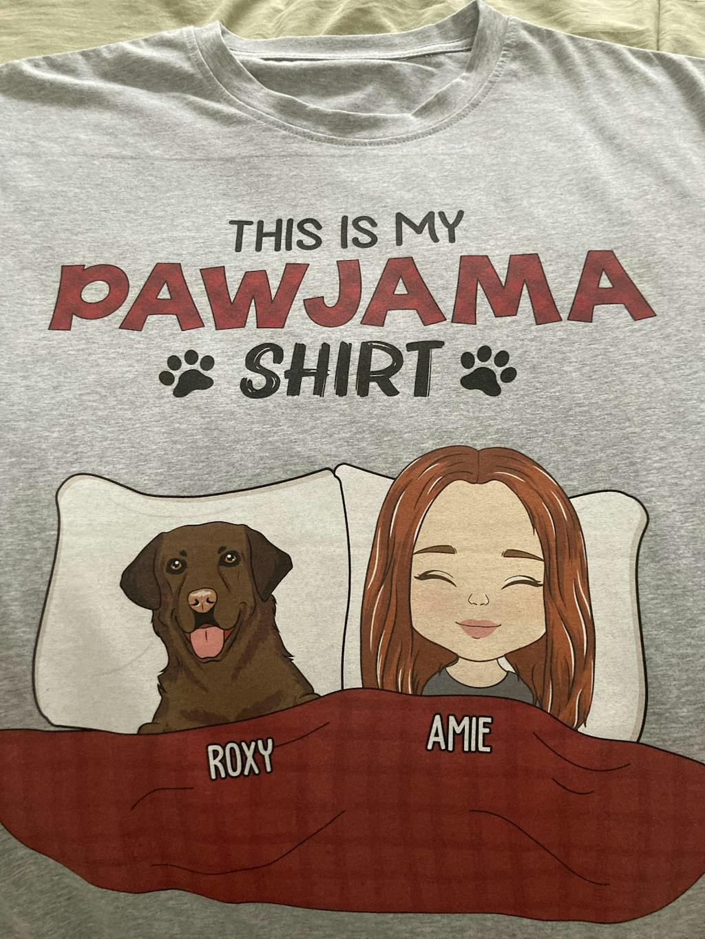 Pawjama Shirt Personalized Custom Unisex Tshirt PAWSIONATE