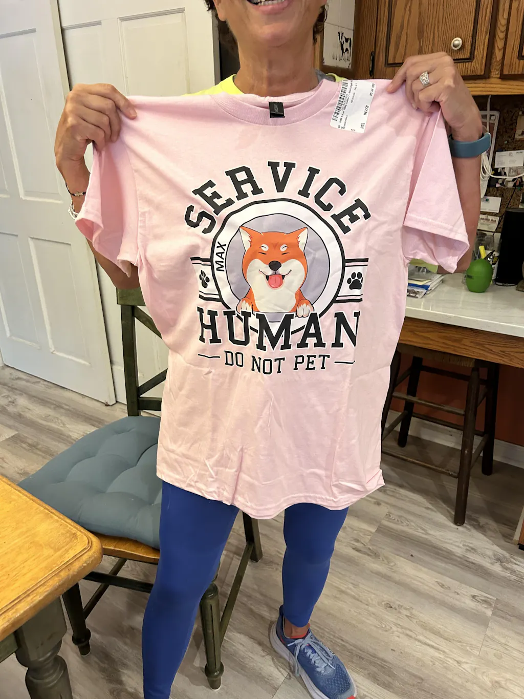 Service Human Logo Cat Version - Personalized Custom Long Sleeve T-Shirt main image 0
