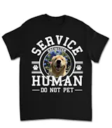 Service Human Logo Cat Version - Personalized Custom Long Sleeve T-Shirt