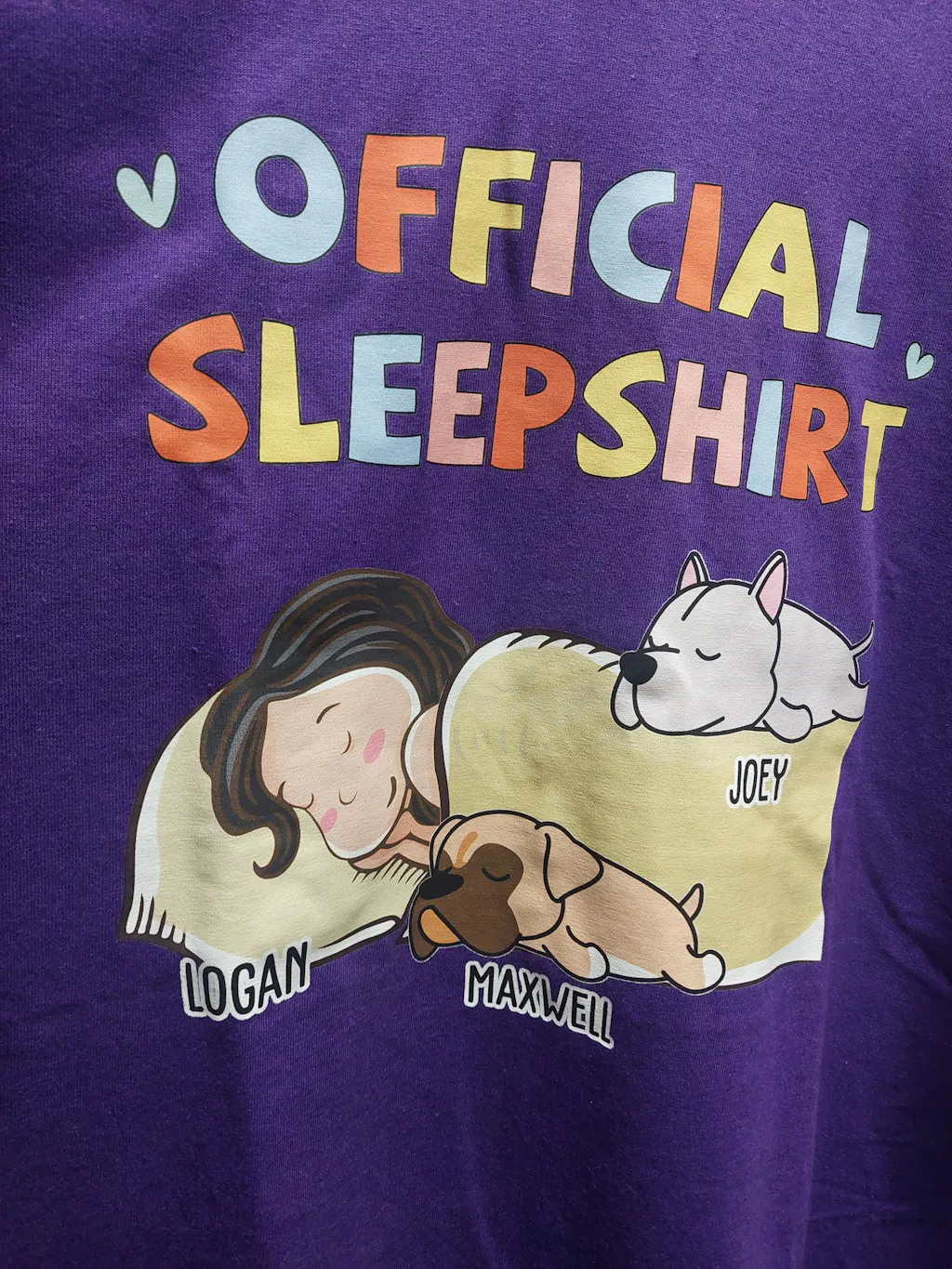 Sleeping Dog Sleepshirt New Style Ver 2 - Personalized Custom Hoodie