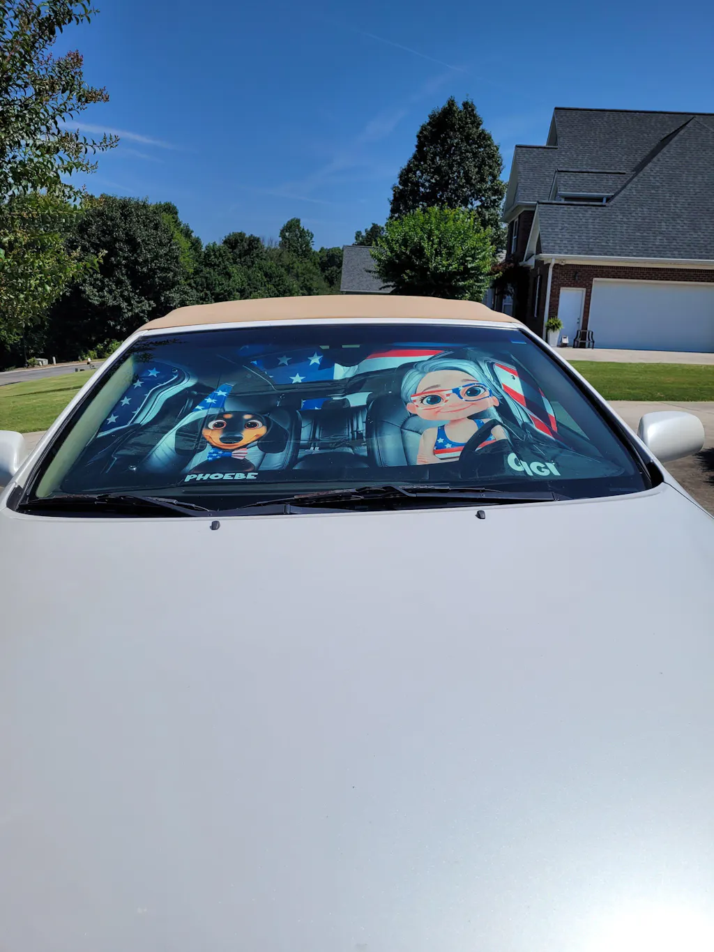 I Must Go - Personalized Car Sunshade main image 0
