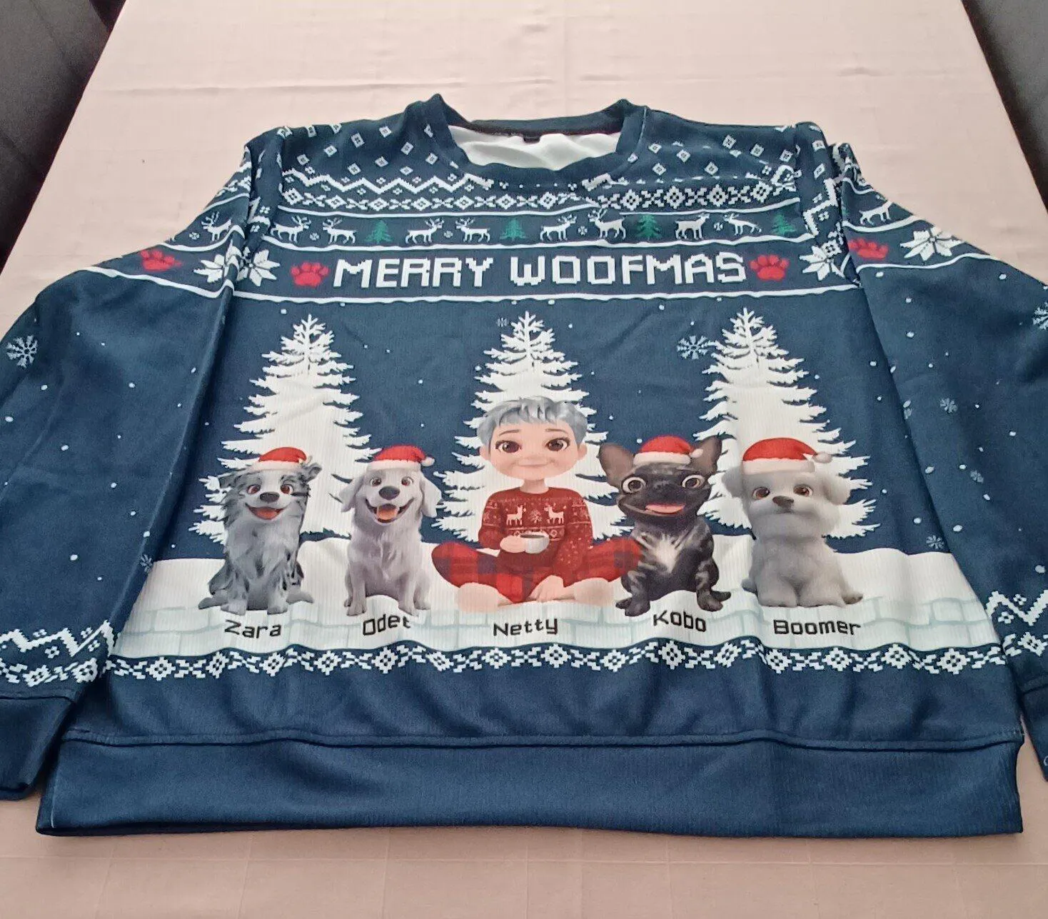 You Me And Our Dogs - Personalized Custom All-Over-Print Sweatshirt