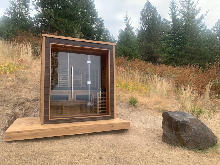 The Visby 3 Person Luxury Outdoor Hybrid Sauna