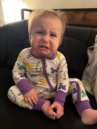 Mardi Gras Bead Dog Bamboo Zip-Up