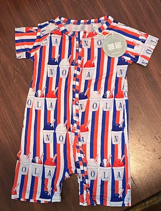 Red, White, and Sno-Balls Bamboo Shortie