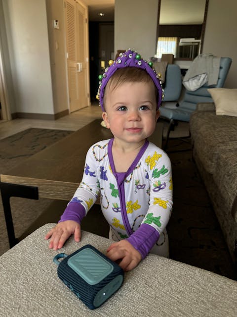 Mardi Gras Bead Dog Zip-Up