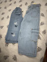 7 Pockets Cargo Denim Pants (PW1098)