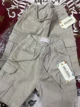 Drawstring Light Khaki Cotton Shorts (2-14yrs)