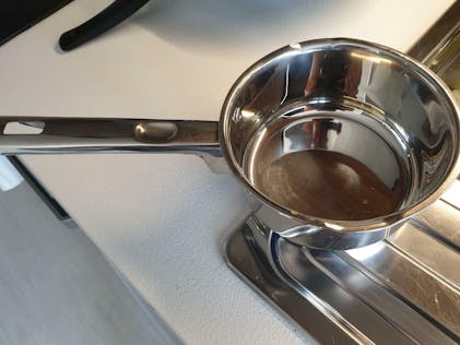 KitchenCraft Milk Pan, Induction Milk Pan with Pouring Lip, Stainless Steel  Milk Pan, 14 cm (6''), Silver