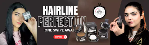 Peony 2in1 Hairline Cream Powder with 3 Extra Eyebrow Stencils