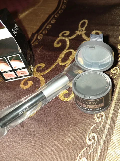 Peony Hairline Creamy Powder + Puff & Blending Brush