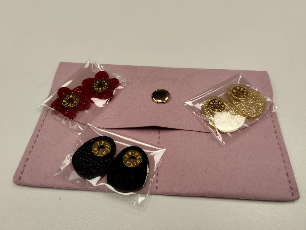 Floritos Guinda Escarchada