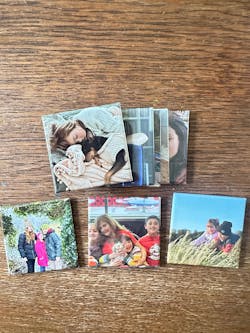 Custom Photo Magnets 2"x2" - Set of 9