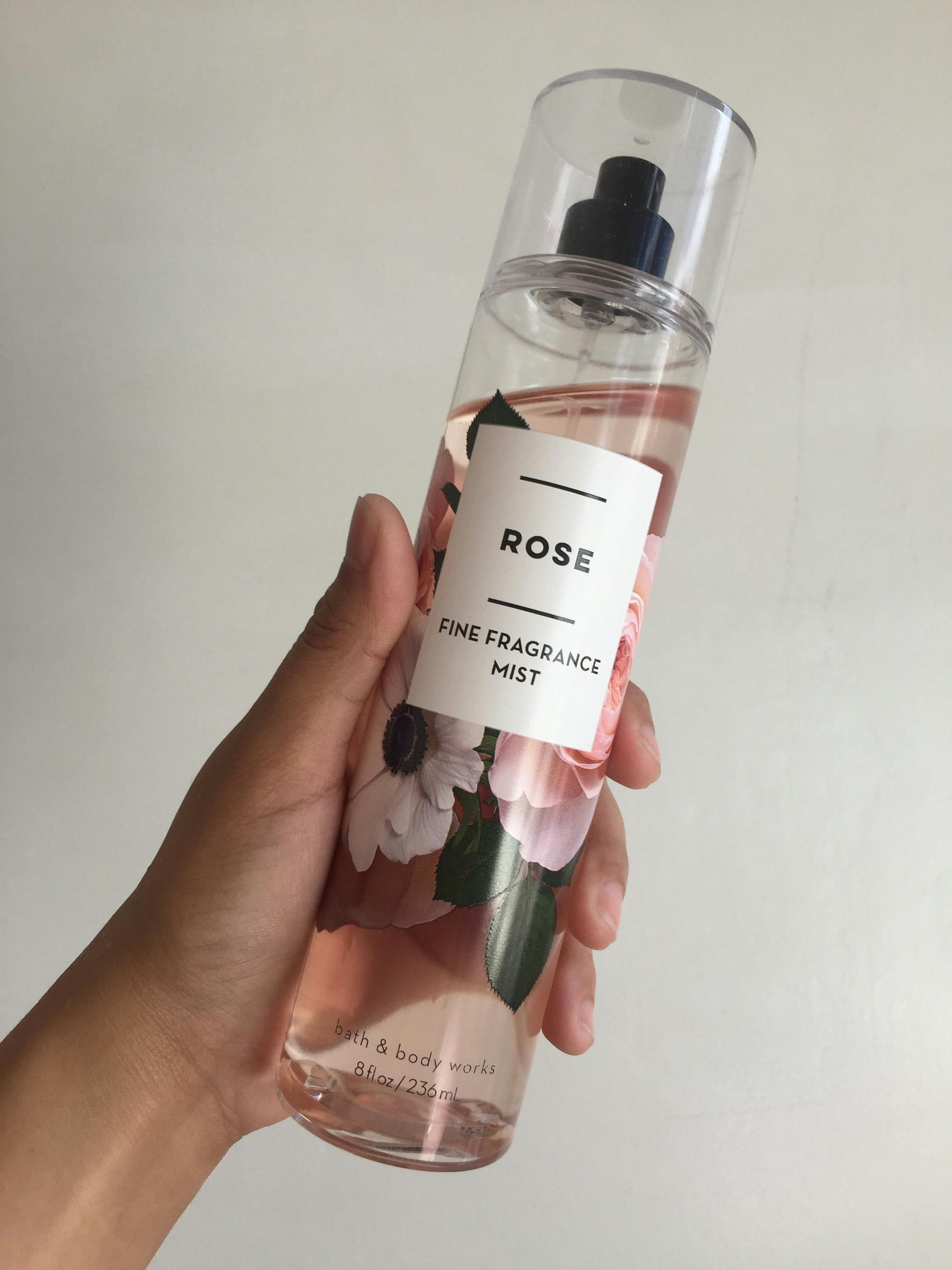 rose fine fragrance mist bath and body works