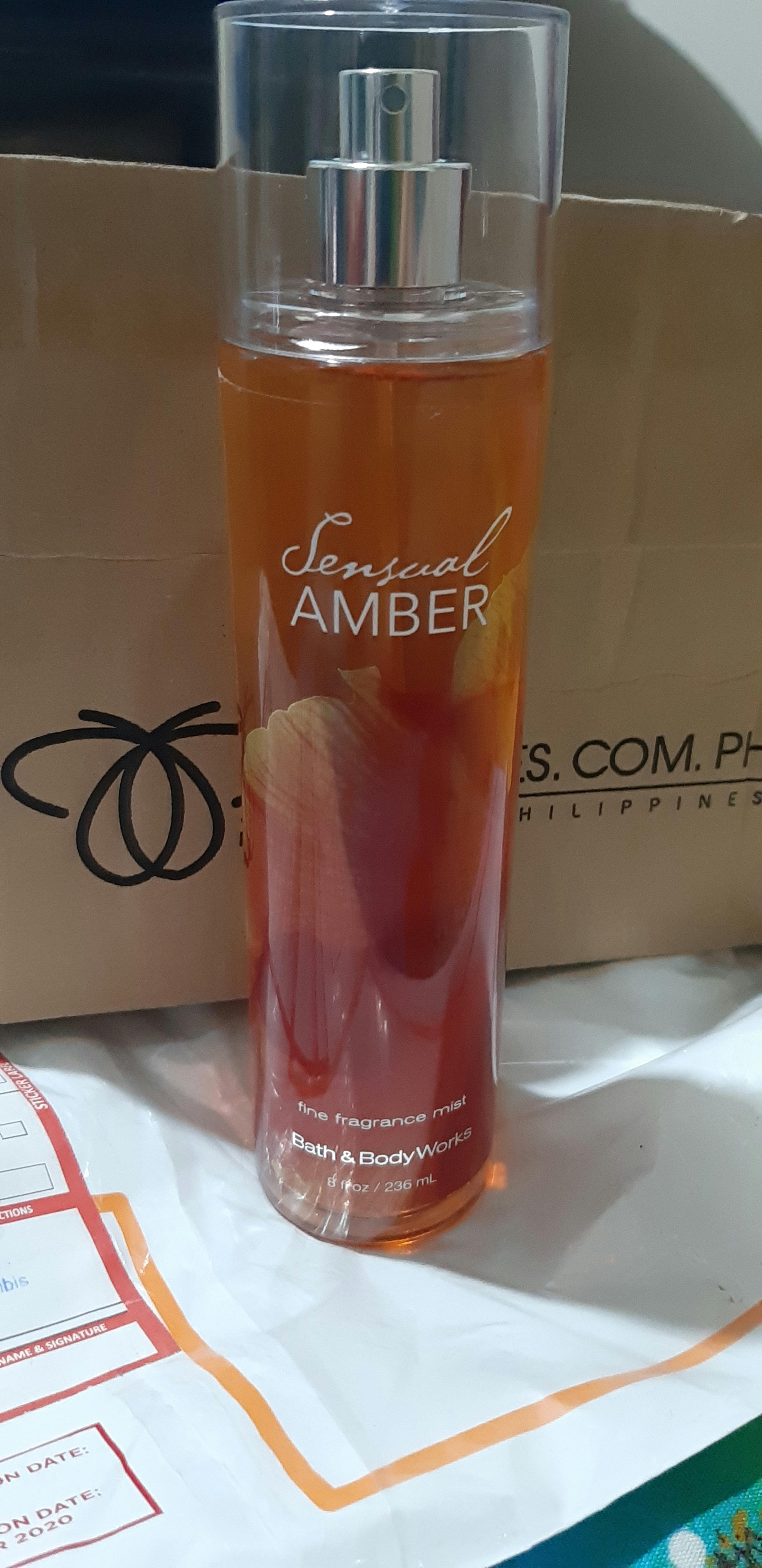 bath and body works sensual amber body spray