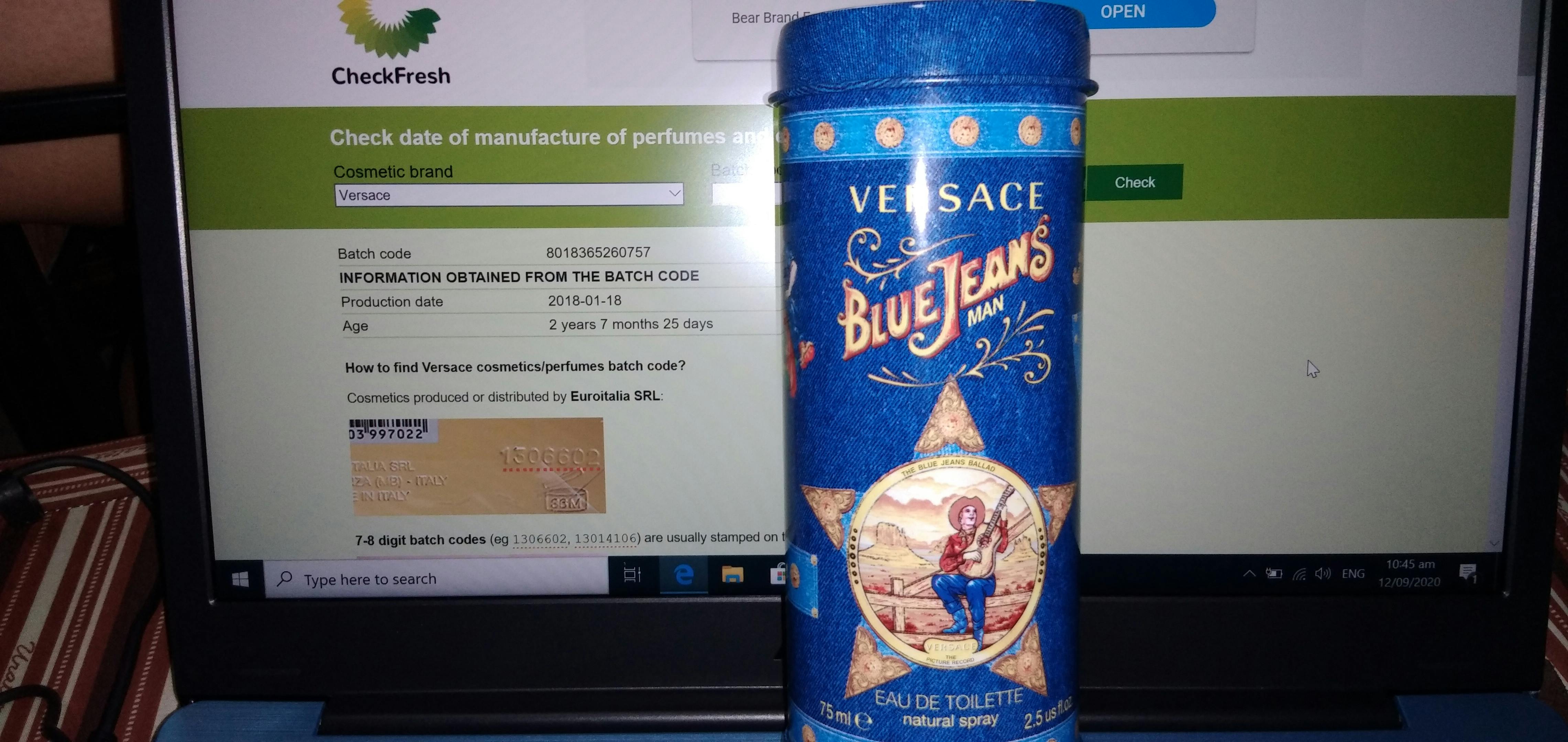 versace blue jeans cologne price