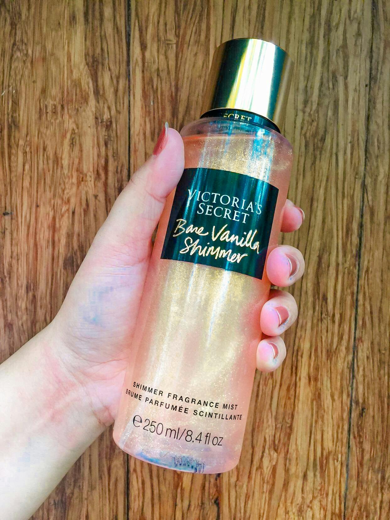 victoria secret bare vanilla shimmer mist