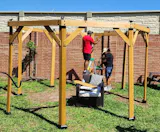 EGGI 395cm x 395cm Cedar Framed Octagon Gazebo with Anthracite Steel 2-tier Hardtop