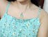 Turquoise Dreamweaver Pendant - Starflower and Lace Flower Resin Drop