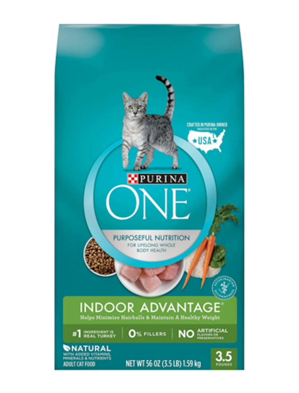 Purina One Indoor Advantage Premium Dry Cat Food 3.5Lb | PerroMart ...