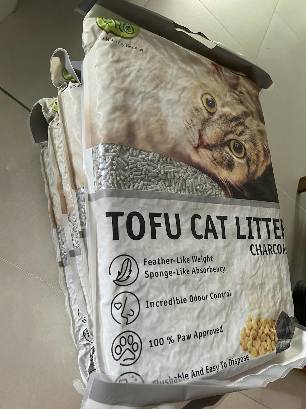 Nurture Pro Tofu Cat Litter Charcoal (6L) Perromart Singapore PerroMart SG