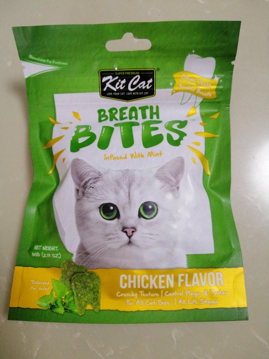 Kit Cat Breath Bites Infused w/ Mint Chicken 60g Perromart Singapore