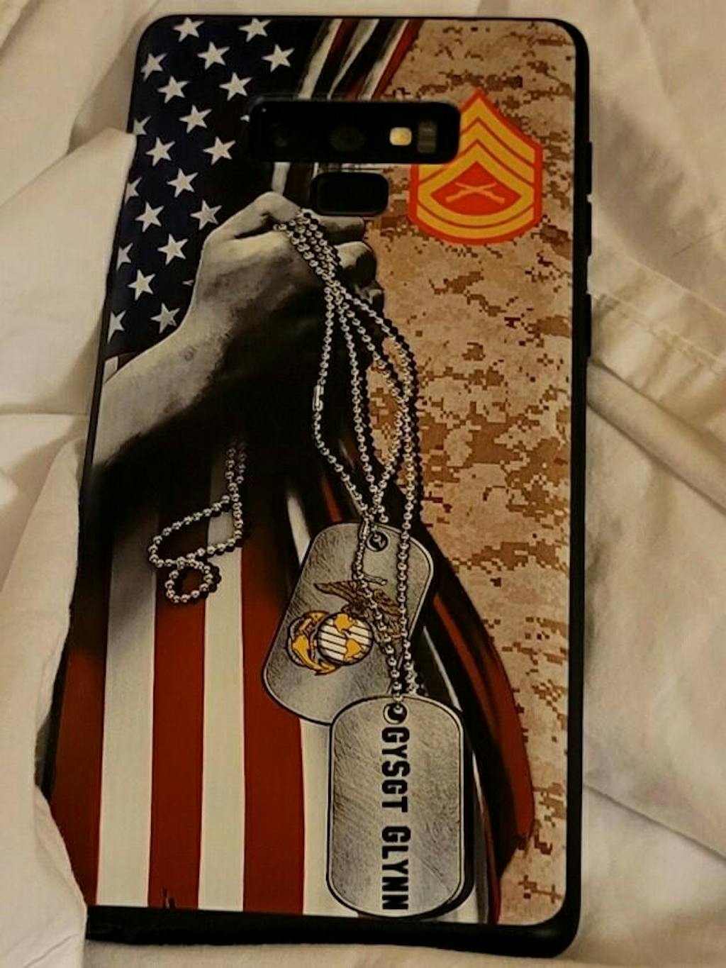 Custom 50/50 LV AND GG phone case “the Damian