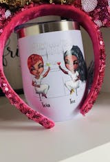 Like Mother Like Daughter Oh Crap, Personalized Wine Tumbler Cup, Moth -  PersonalFury