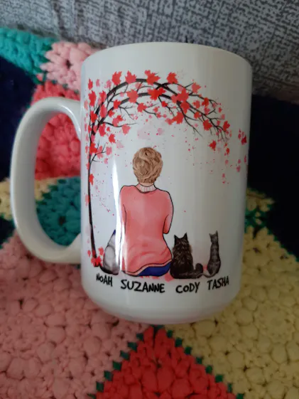 Tazza Vixar Ceramica Turchese “Life Is Better With A Dog” 330ml – Idea Regalo Per Amanti Dei Cani