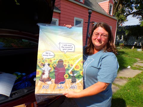 I Still Talk About You, Personalized Custom Canvas, Custom Gift for Dog Lovers, Memorial Gift