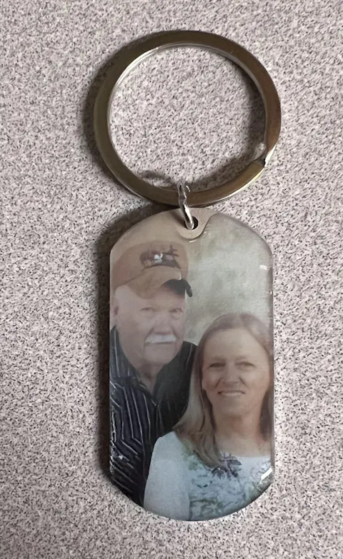 I Will Carry You With Me Until, Personalized Keychain, Memorial Gifts, Custom Photo