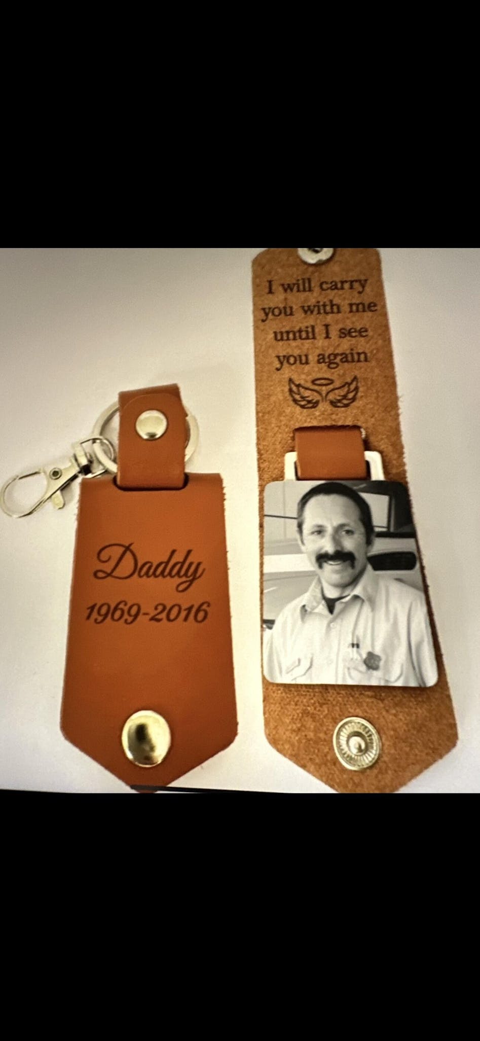 Custom Photo Keychain, Gift for Him - Drive Safe I Need You Here, Personalized Anniversary Gift, PersonalFury, with Gift Box / Pack 5