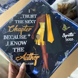Personalized Religious Graduation Cap Topper with Verses